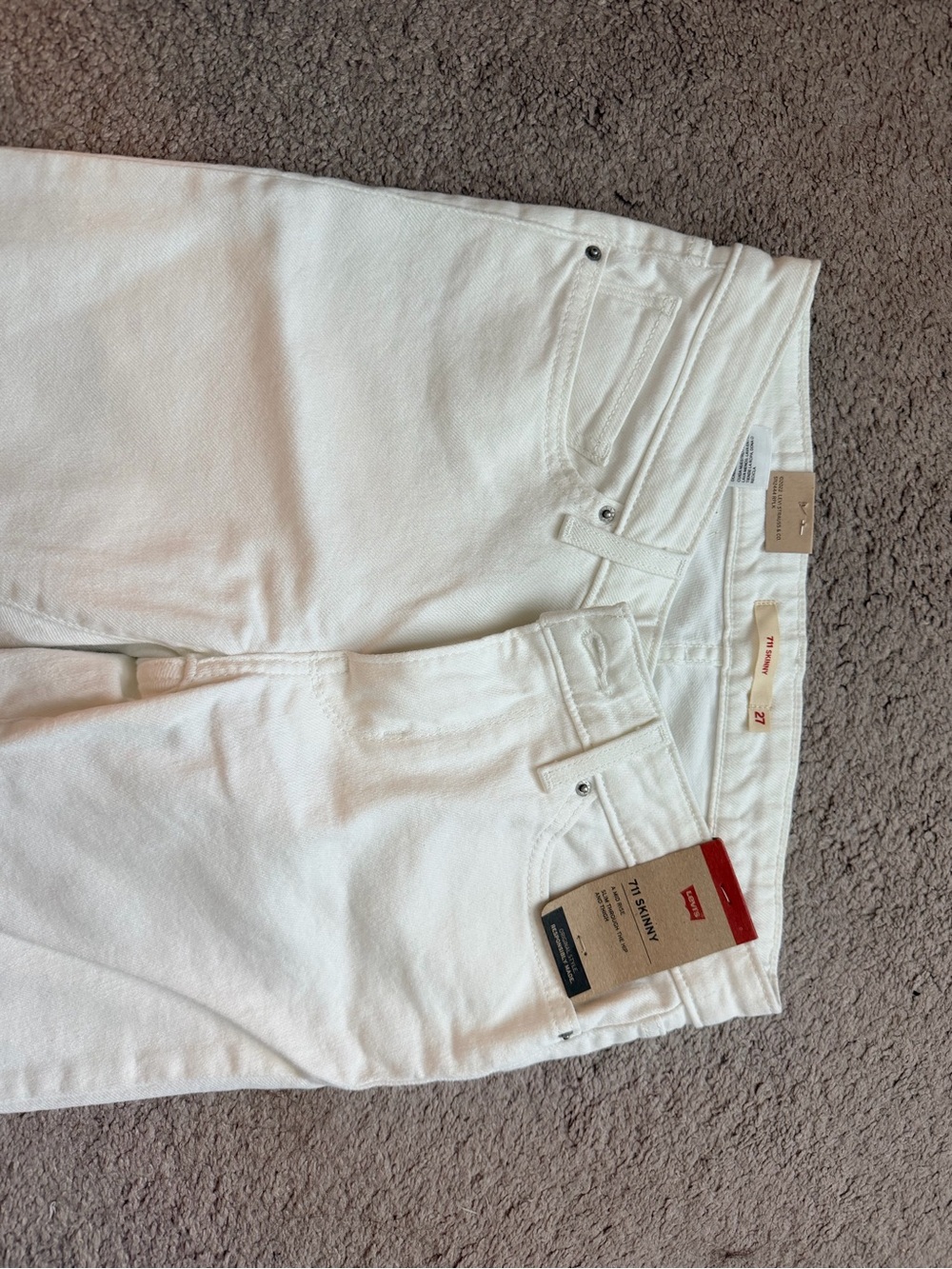 Levi's Women's White Skinny Jeans